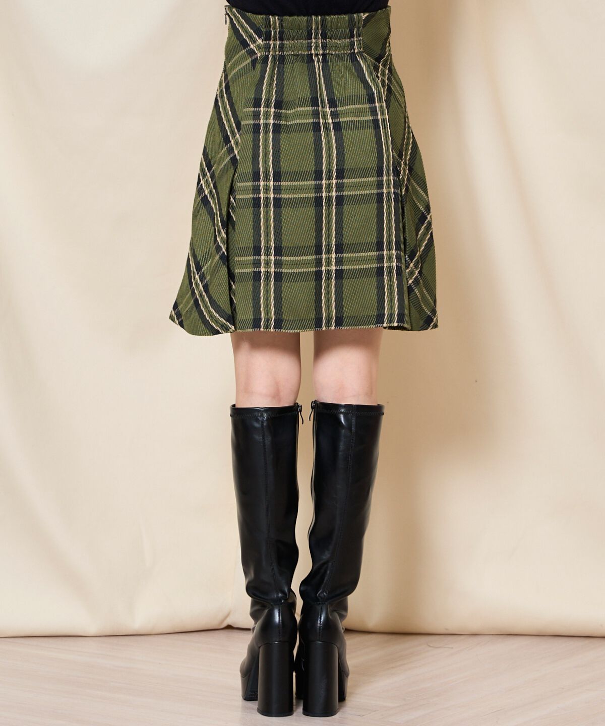 WILLSELECTION「ボックスタックミニスカート」|台形|