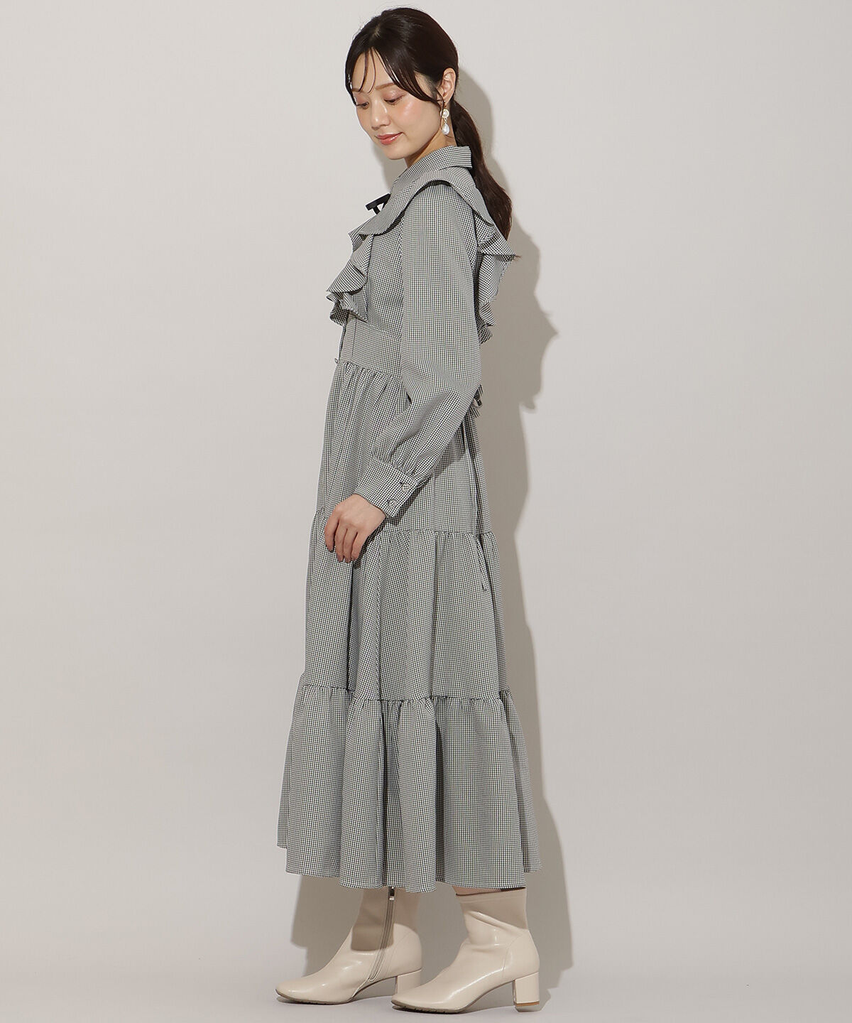 WILLSELECTION「リボンタイティアードシャツワンピース」|ワンピース|