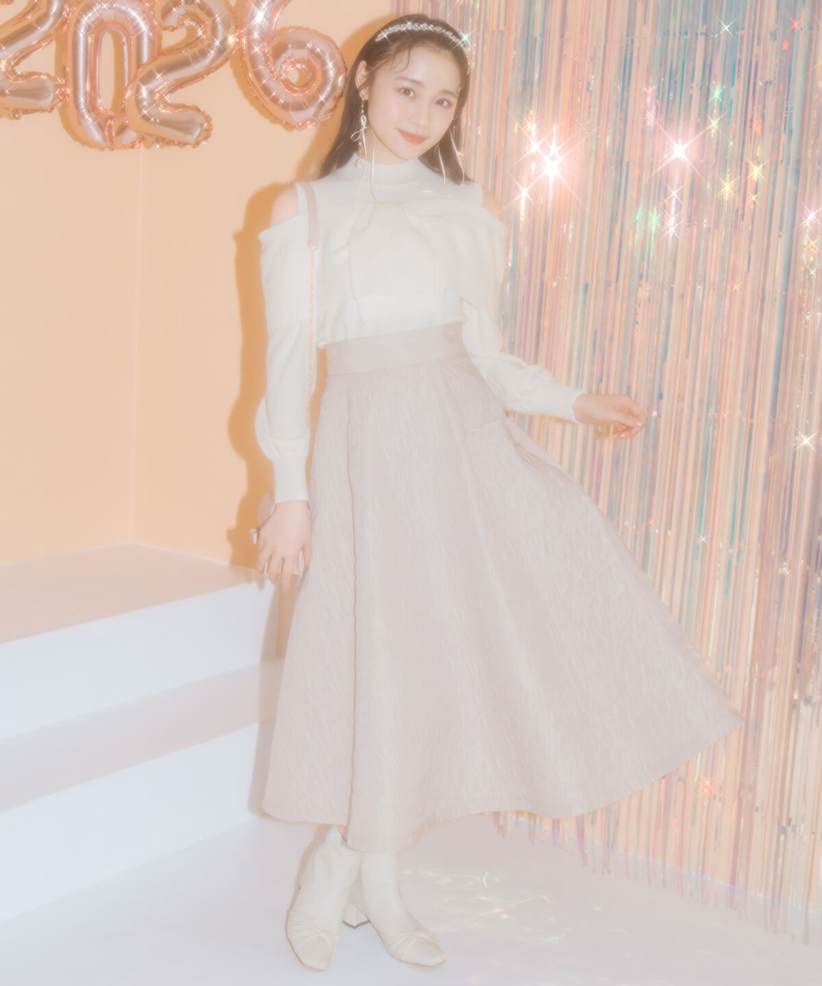 WILLSELECTION「ツイストリボンオフショルニット」|ニット・セーター|