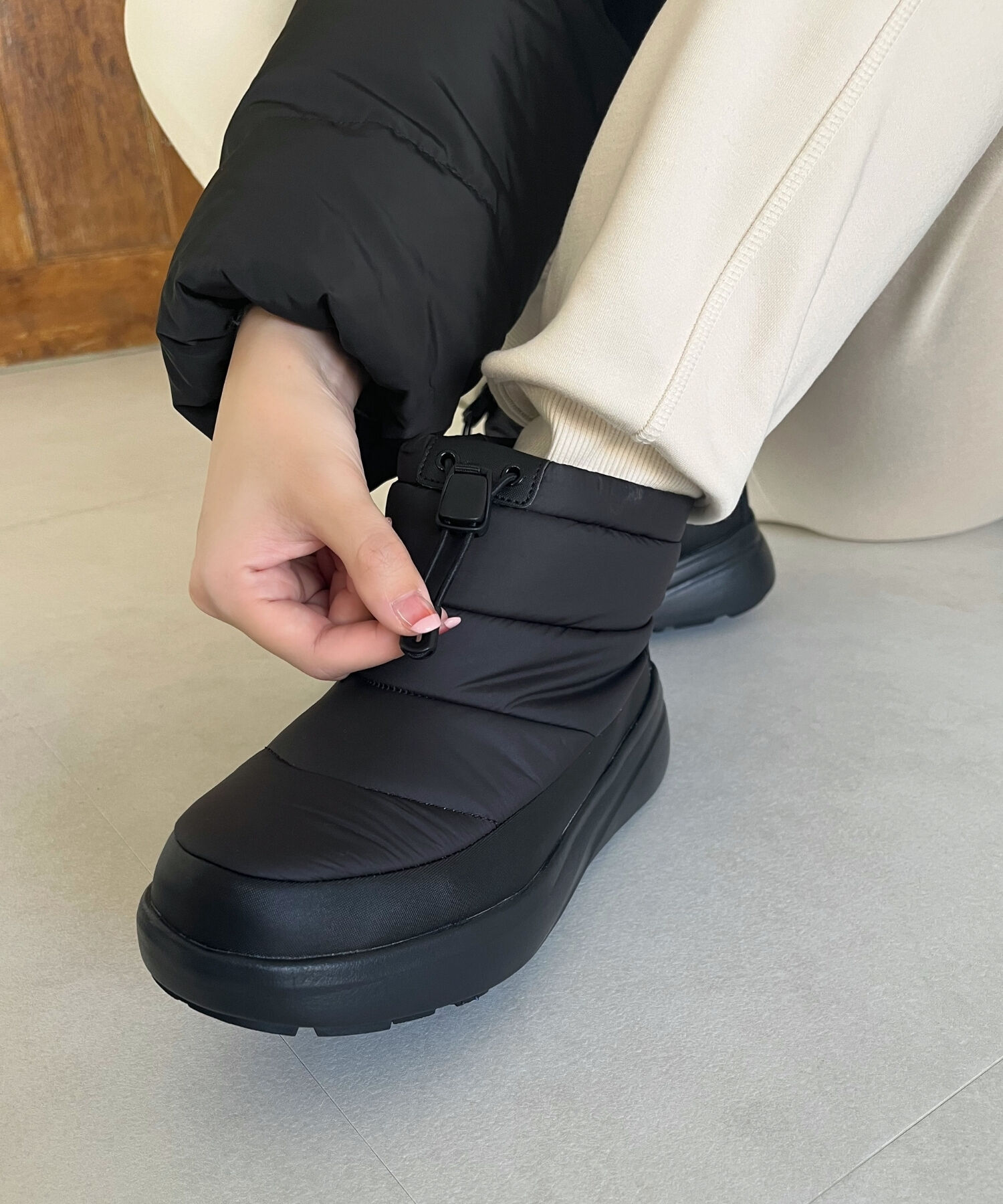 ORiental TRaffic「パデットショートスノーブーツ/OT3404」|レインシューズ|