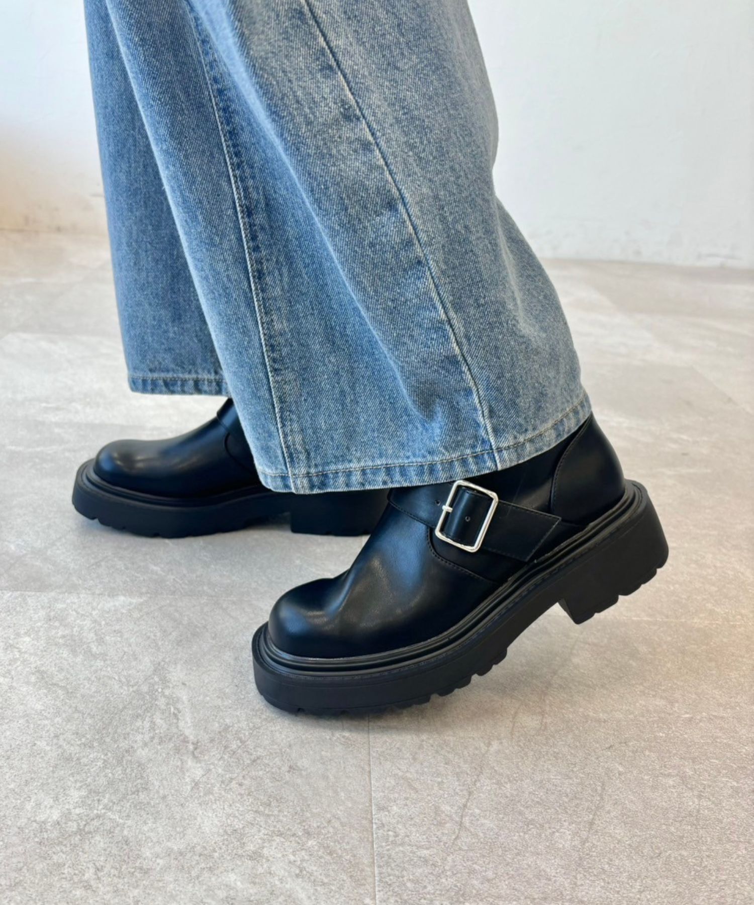 ORiental TRaffic「ダブルベルエンジニアトショートブーツ/41423」|ショートブーツ|