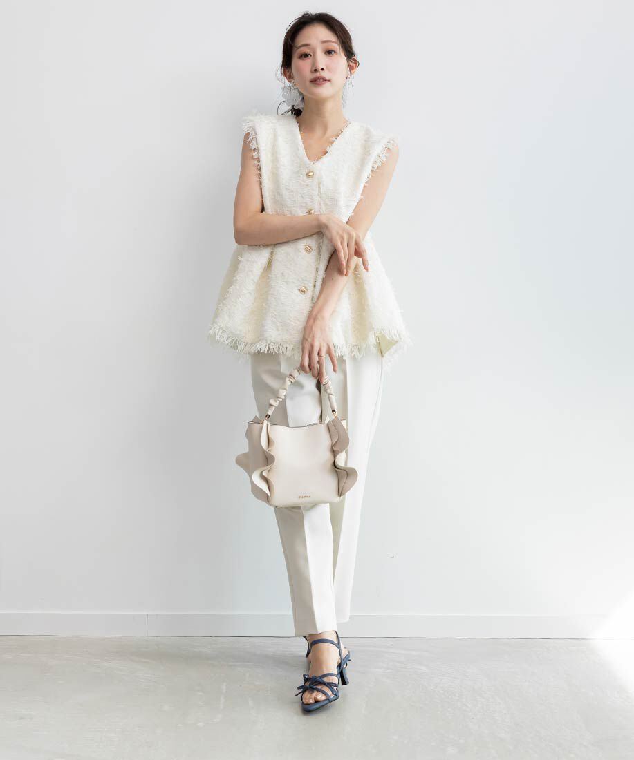  「ミニリボンナローストラップサンダル」|サンダル|