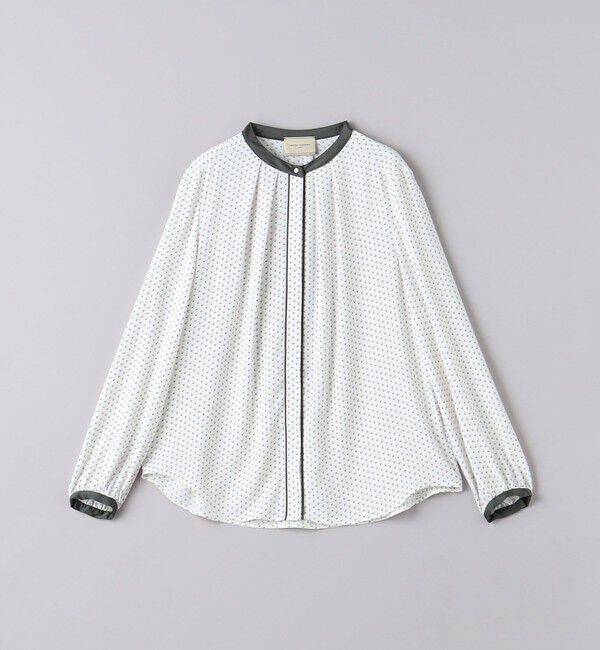 UNITED ARROWS「バイカラー パイピング ブラウス」|シャツ・ブラウス|
