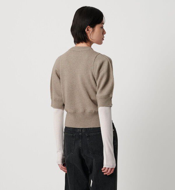 AEWEN MATOPH「＜AEWEN MATOPH＞ウールセーブルミックス5分袖ニット」|ニット・セーター|