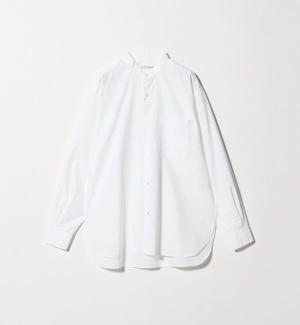 UNITED ARROWS「カリビアーナミルズ ポプリン バンドカラーシャツ」|シャツ・ブラウス|