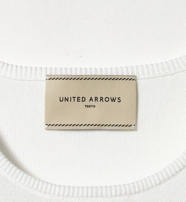 UNITED ARROWS「スパンコール 3D フラワー ベスト」|ニット・セーター|