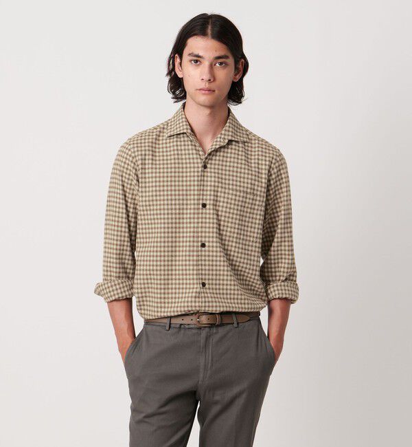UNITED ARROWS「ALBIATE オンブレチェック CPOシャツ」|シャツ・ブラウス|