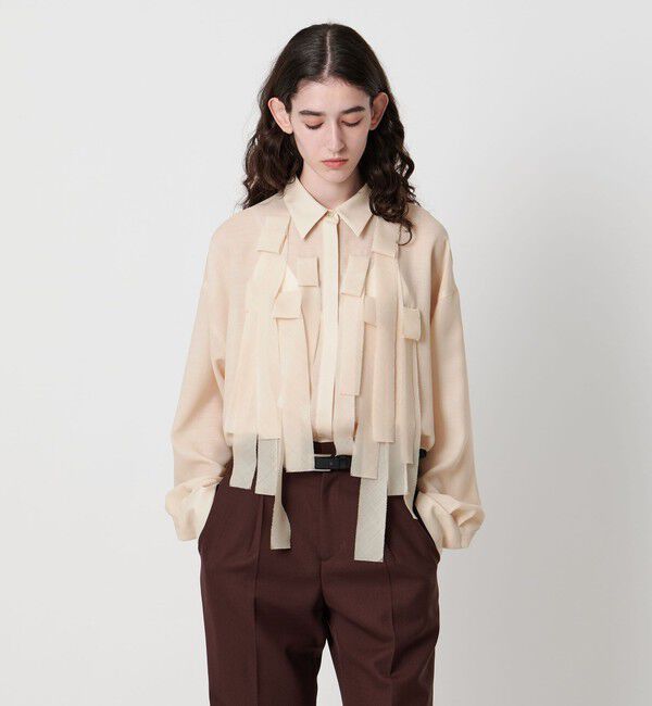 AEWEN MATOPH「＜AEWEN MATOPH＞フリンジブラウス」|シャツ・ブラウス|OFF WHITE