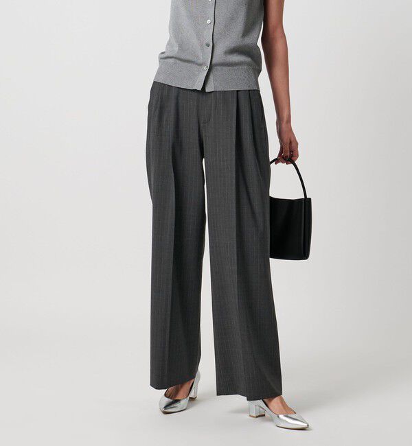 UNITED ARROWS「トロピカル ２タック ワイドパンツ ストレッチ」|チノ|