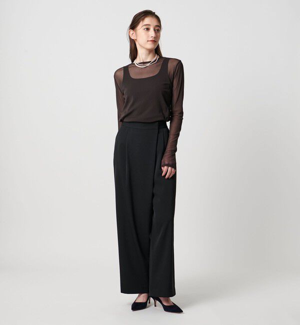 UNITED ARROWS「ドレープ ラップ  パンツ ウォッシャブル」|チノ|