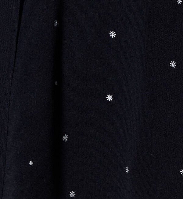 UNITED ARROWS「エンブロイダリー フラワー ケープニット ‐ウォッシャブル‐」|ニット・セーター|