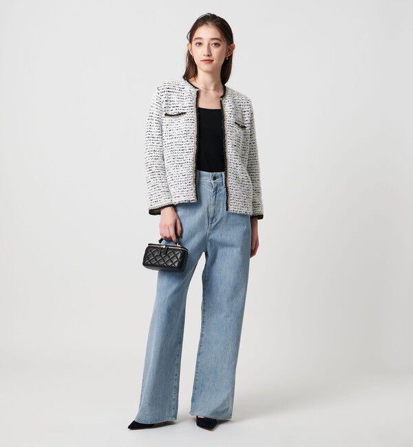 UNITED ARROWS「ツイードライク ニットカーディガン」|カーディガン|