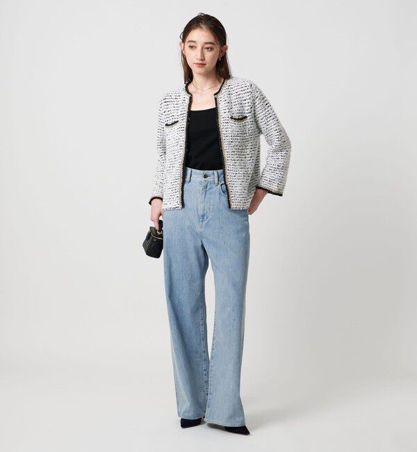 UNITED ARROWS「ツイードライク ニットカーディガン」|カーディガン|