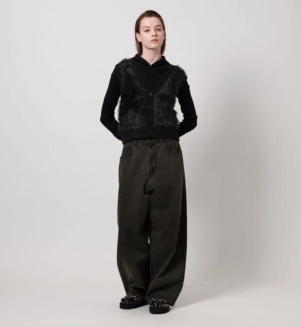 ASTRAET「＜ASTRAET＞シャギー Vネック ベスト」|ベスト・ジレ|