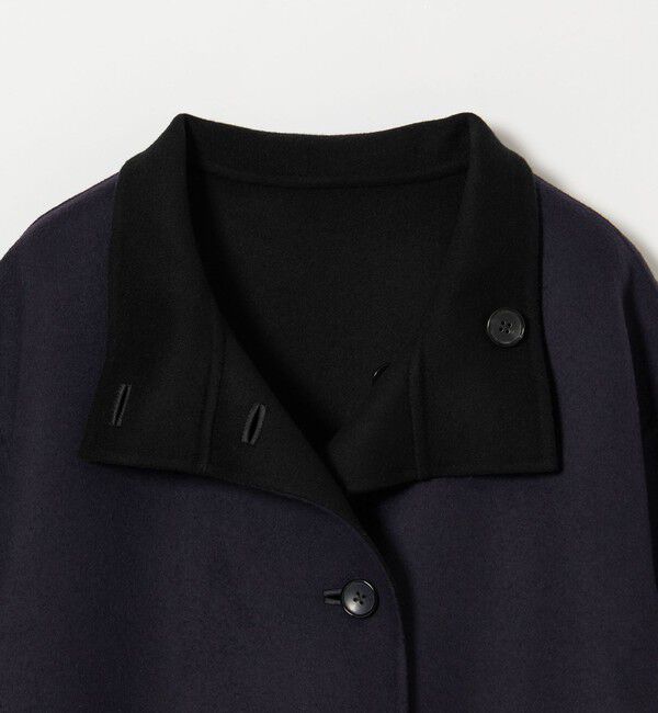 UNITED ARROWS「バイカラー リバー Aライン コート」|その他|