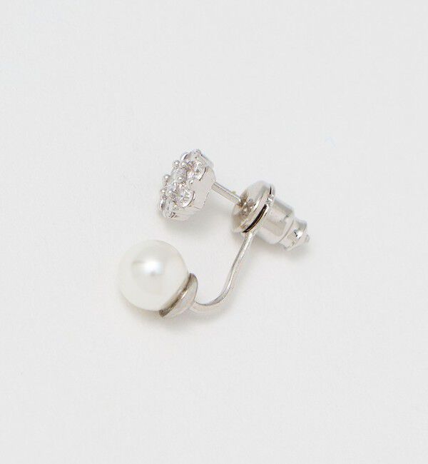 UNITED ARROWS「ビジュー＆イミテーションパール ピアス」|ピアス|