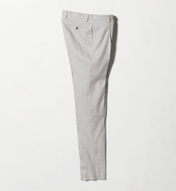 UNITED ARROWS「ライトサキソニー テーパード １プリーツ スラックス ヨコストレッチ」|スラックス|