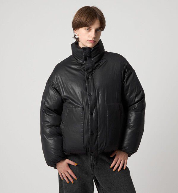 ASTRAET「＜ASTRAET＞レザーライク リバーシブル ダウンジャケット」|ダウン|