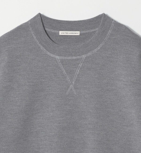 UNITED ARROWS「ウール カシミヤ クルーネック スウェットニット」|ニット・セーター|