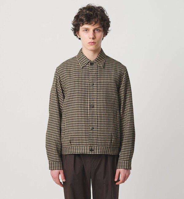 UNITED ARROWS「リネン バスケットツイル モダン トラッカージャケット」|ブルゾン・スタジャン|