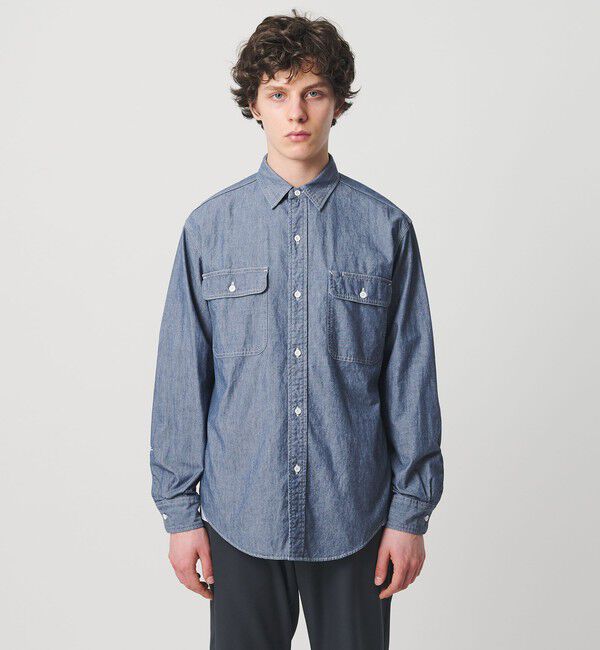 UNITED ARROWS「シオタ スビンシャンブレー ワークシャツ「SLOW &　」」|シャツ・ブラウス|