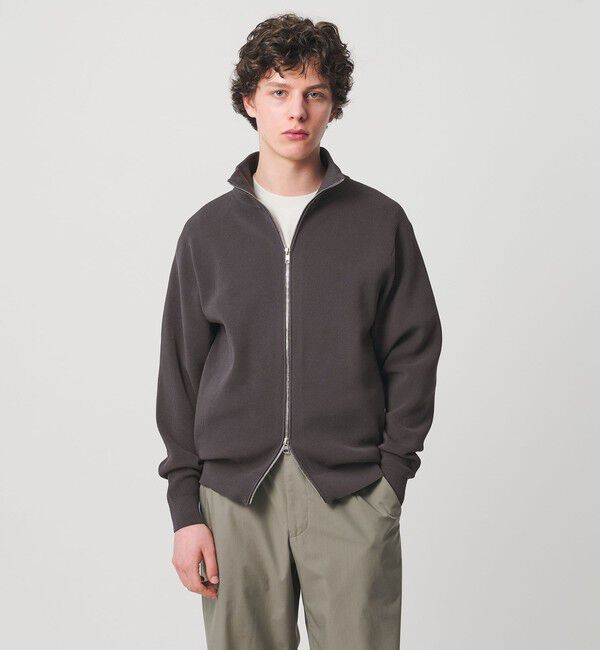 UNITED ARROWS「コットン/ポリエステル アゼ ドライバーズ ニット」|カーディガン|