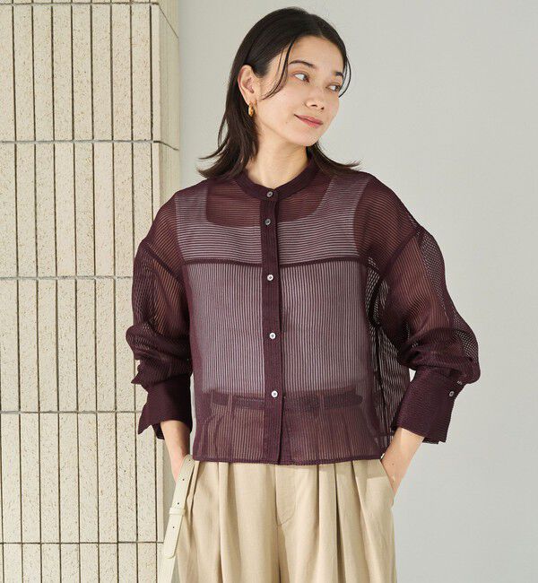 UNITED ARROWS green label relaxing「シアー コードレーン シャツ」|シャツ・ブラウス|