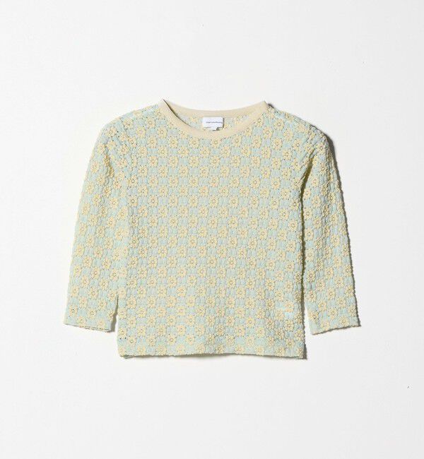 UNITED ARROWS green label relaxing「花柄 ジャガードトップス / キッズ  100cm-160cm」|Tシャツ・カットソー|LT.BLUE