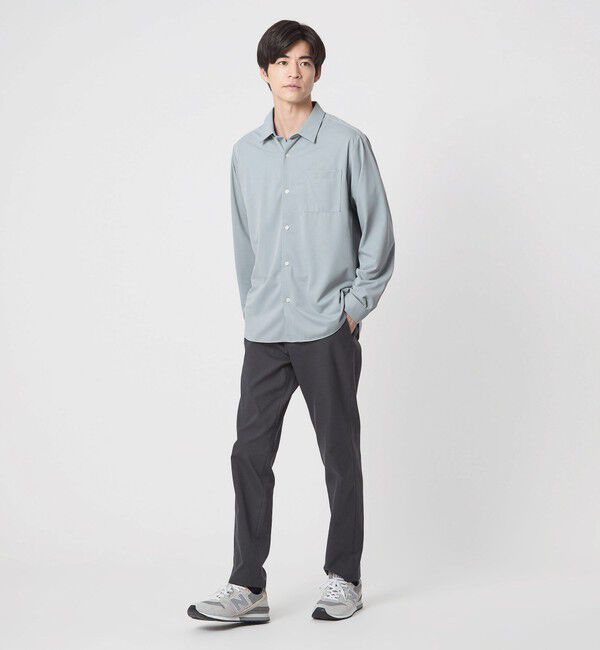 UNITED ARROWS green label relaxing「【WEB限定】JUST fit トリコット ドレープ シャツ」|シャツ・ブラウス|