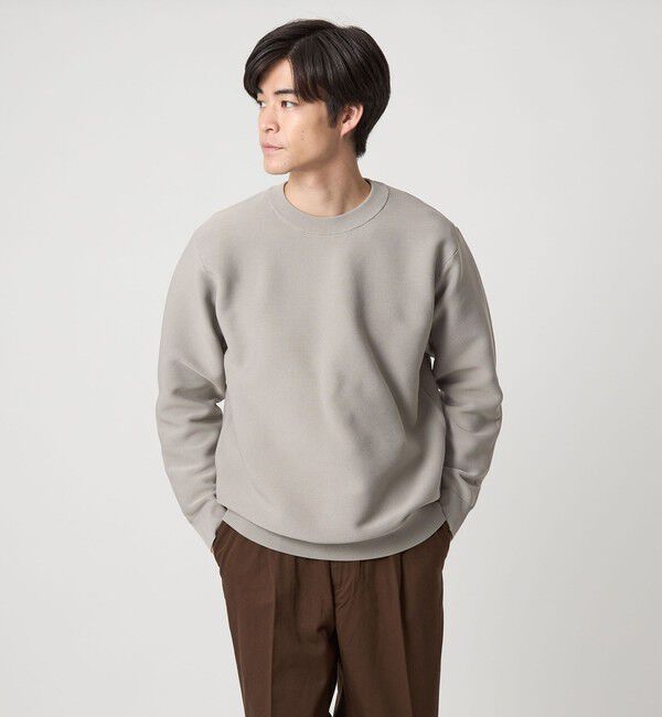UNITED ARROWS green label relaxing「【WEB限定】ガータークルー ニット」|ニット・セーター|LT.GRAY