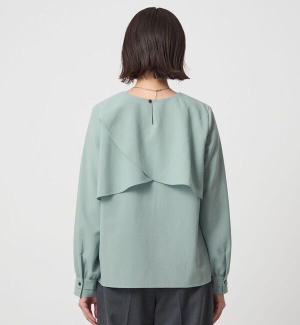 UNITED ARROWS green label relaxing「ケープ ロングスリーブ ブラウス」|シャツ・ブラウス|