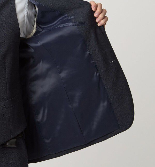 UNITED ARROWS green label relaxing「A+ TWPU バーズアイ 2B スリム ジャケット -ウォッシャブル・ストレッチ-」|テーラードジャケット|