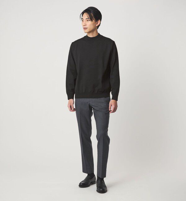 UNITED ARROWS green label relaxing「A+ ポリエステル モックネック ニット -ウォッシャブル-」|ニット・セーター|