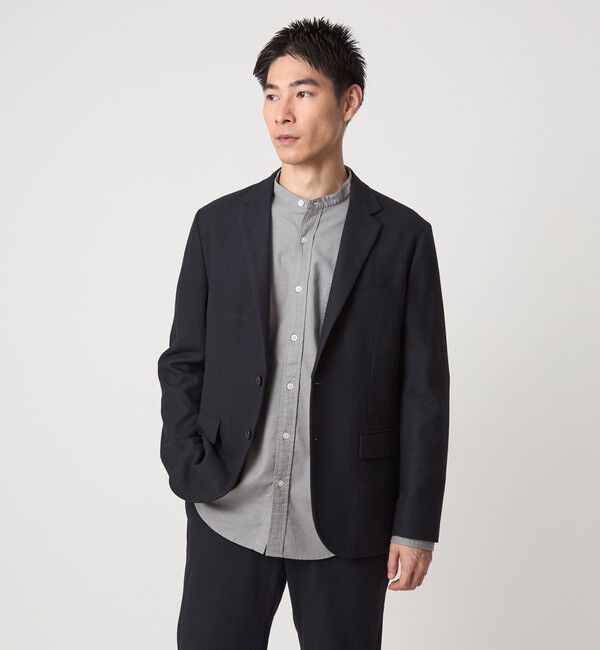 UNITED ARROWS green label relaxing「ウォッシャブル ホームスパン ナロー ジャケット -ストレッチ-」|テーラードジャケット|
