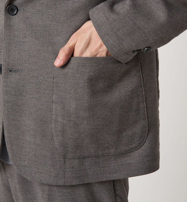 UNITED ARROWS green label relaxing「ウォッシャブル フラノ ツイル リラックス ジャケット -ストレッチ-」|テーラードジャケット|