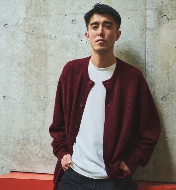 UNITED ARROWS green label relaxing「アルパカ ブレンド クルーネック カーディガン」|カーディガン|