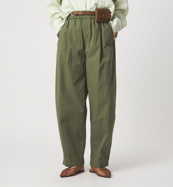 UNITED ARROWS green label relaxing「［size SHORTあり］イージー カーブ パンツ ウォッシャブル 接触冷感」|その他|OLIVE