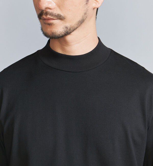 BEAUTY&YOUTH UNITED ARROWS「【WEB限定 WARDROBE SMART】クリア ガスコットン モックネック カットソー【抗菌・防臭】」|Tシャツ・カットソー|