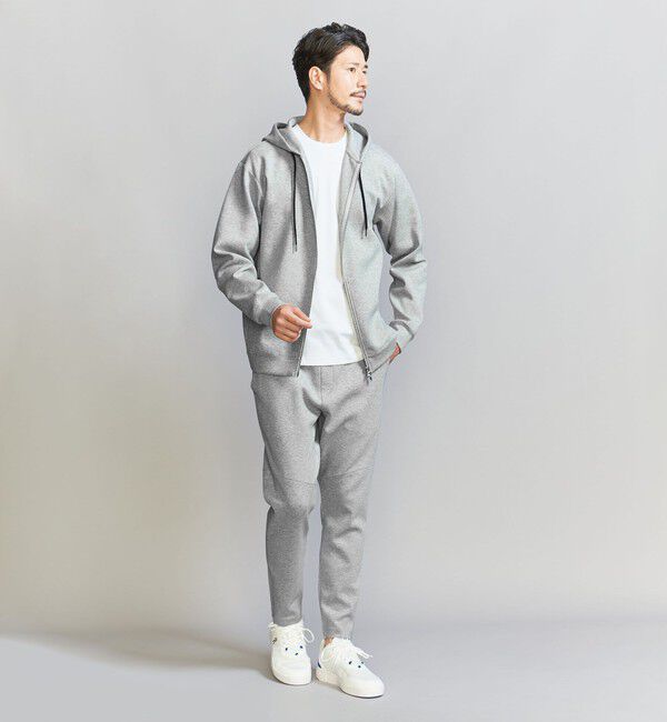 BEAUTY&YOUTH UNITED ARROWS「【WEB限定 WARDROBE SMART】ダブルニット ジップパーカー/セットアップ対応」|パーカー|
