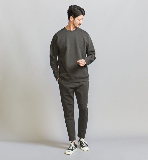 BEAUTY&YOUTH UNITED ARROWS「【WEB限定 WARDROBE SMART】ダブルニット クルーネック スウェット/セットアップ対応」|スウェット・ジャージ|