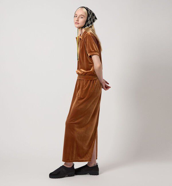 STEVEN ALAN「＜Steven Alan＞ベロア スキッパー ネック プルオーバー」|Tシャツ・カットソー|