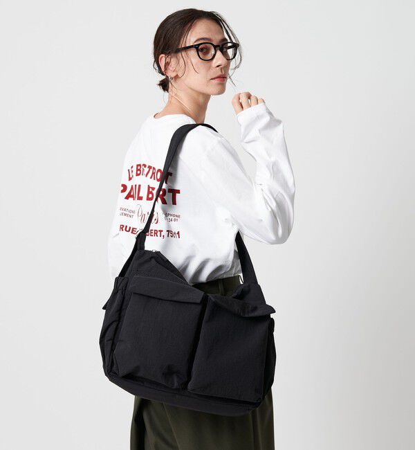 BEAUTY&YOUTH UNITED ARROWS「フロント ダブルポケット ビッグ ショルダーバッグ」|ショルダー・メッセンジャー|