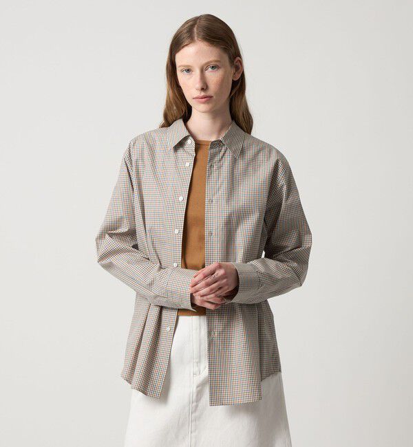 STEVEN ALAN「＜Steven Alan＞コットン チェック シャツ」|シャツ・ブラウス|OFF WHITE