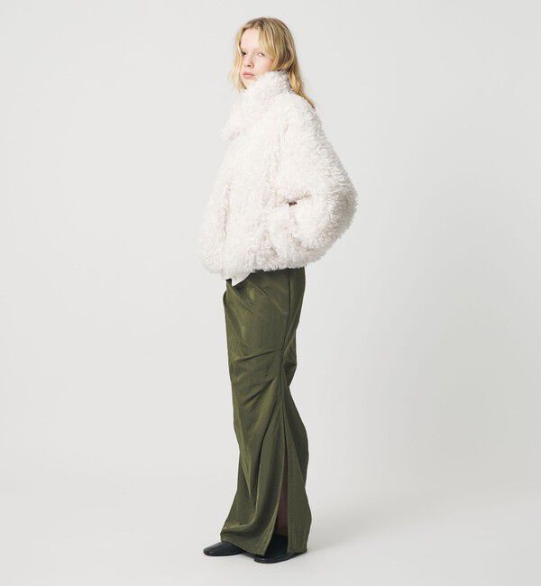 ATTISESSION「＜ATTISESSION＞ナイロン ドレープ ロング スカート」|スカート|