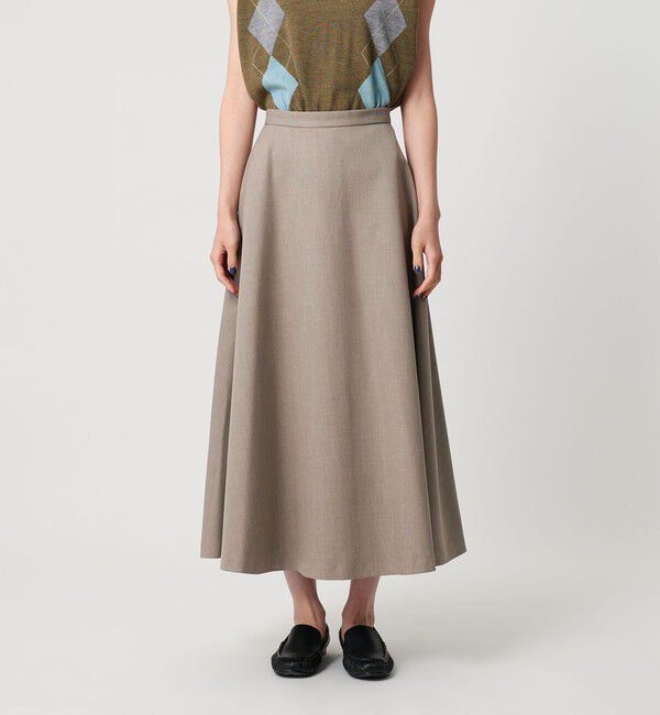 BEAUTY&YOUTH UNITED ARROWS「ポリエステルツイル サーキュラースカート ウォッシャブル」|フレア|