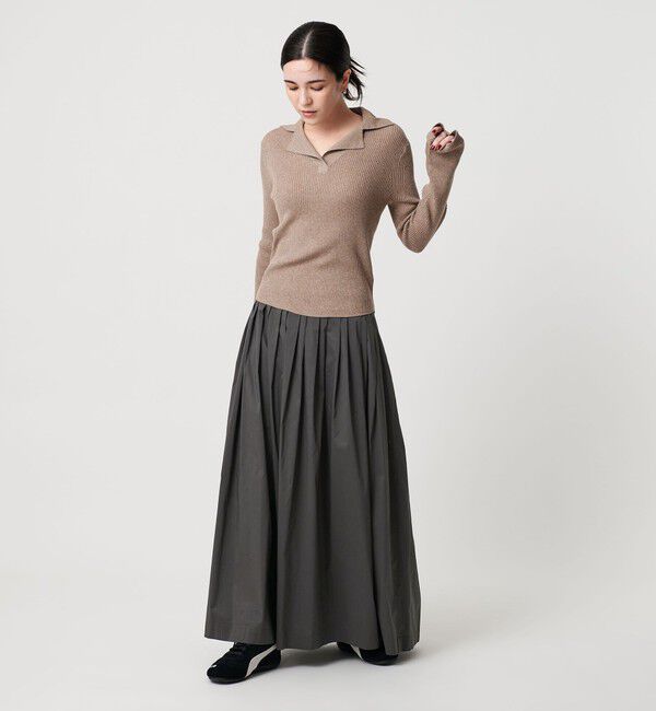 BEAUTY&YOUTH UNITED ARROWS「ポリエステルコットン タックフレアスカート」|スカート|