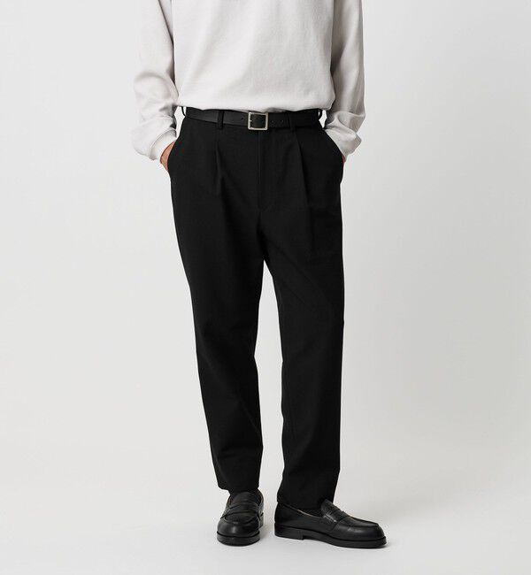 BEAUTY&YOUTH UNITED ARROWS「アルガン TR 1プリーツ テーパード パンツ NO.7」|チノ|
