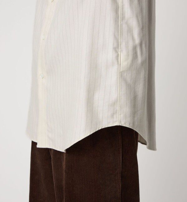 STEVEN ALAN「＜Steven Alan＞ ネル  ストライプ レギュラーカラー シャツ NARROW」|シャツ・ブラウス|