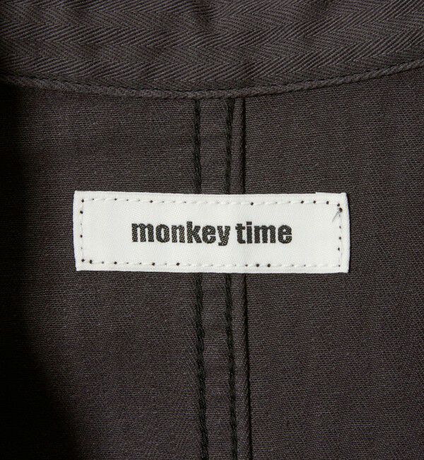 MONKEY TIME「ドビー ヘリンボーン ミリタリー シャツ」|シャツ・ブラウス|