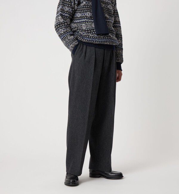 STEVEN ALAN「＜Steven Alan＞ クッキークロス インツープリーツ ドレス トラウザーズ」|スラックス|